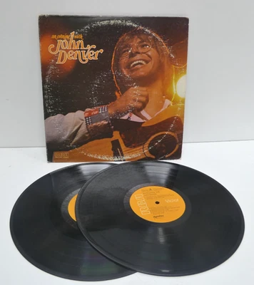AN EVENING WITH JOHN DENVER RCA RECORDS 1975 GATEFOLD DOUBLE LP VINYL USA PRESS - Image 1 of 4