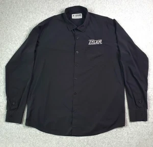 DIXXON Performance Bamboo Shirt Men's Size 2XL Tall 2XLT Black Long Sleeve LOGO* - Picture 1 of 11