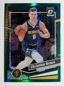 2023-24 Donruss Optic Hyper Green #60 Christian Braun - Picture 1 of 2