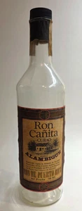 VTG RUM BOTTLE / RON CAÑA CURAO MARCA ALAMBIQUE / MOROVIS PUERTO RICO #1 - Picture 1 of 4