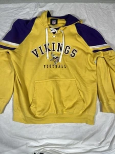 Vintage Minnesota Vikings Hoodie Sweatshirt, 2XL, NFL G-lll, Purple/Yellow - Picture 1 of 7