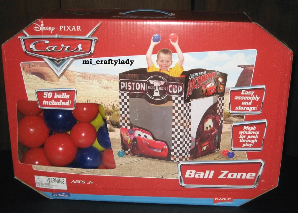 New Disney Pixar Playhut Cars Ball Zone Game 50 Balls & Carry Bag - Image 1 of 1