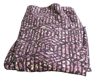 LuLaRoe TC Purple White Mosaic Patterned Leggings - Picture 1 of 3