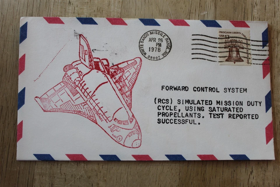 CUBIERTA DE PRUEBA DE CICLO DE TRABAJO TRANSBORDADOR MISIÓN 26 DE ABRIL 1978 ARENA BLANCA Foto 1 de 1