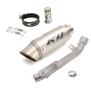Slip For Suzuki GSXR1000 2007-2008 Exhaust Mid Link Pipe Muffler Silencer System - Foto 1 di 13