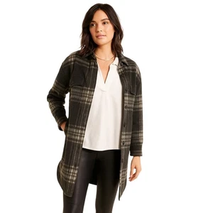 Faherty Cornwall Quinn Camisa a Cuadros Chaqueta Talla Grande Mujer’s Invierno Acogedora Lana - Imagen 1 de 15