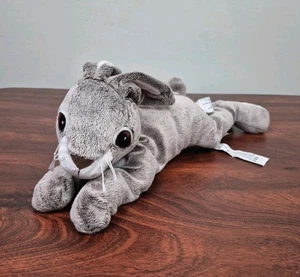 IKEA Gray Bunny Rabbit Plush Vandring Hare Laying Floppy Toy Soft 16” - Picture 1 of 13