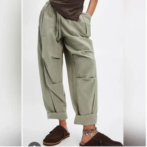Free People Hose weites Bein Baumwolle Gr. M - Bild 1 von 6