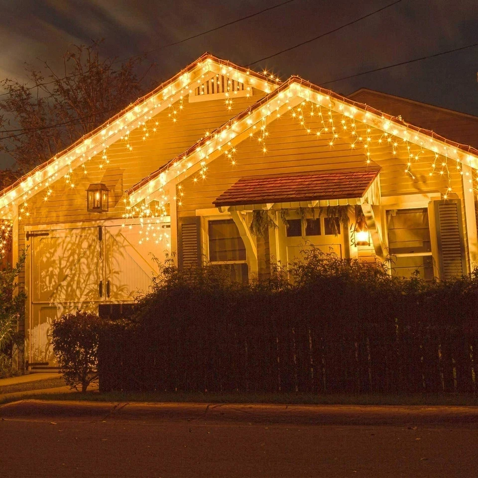 Christmas Icicle Fairy Lights Outdoor LED  400LEDS  10 MTR  outdoor connectable - Image 1 of 1