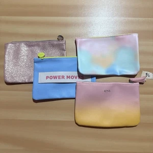 4 bolsas de maquillaje Ispy para mujer rosa azul con cremallera - Imagen 1 de 9