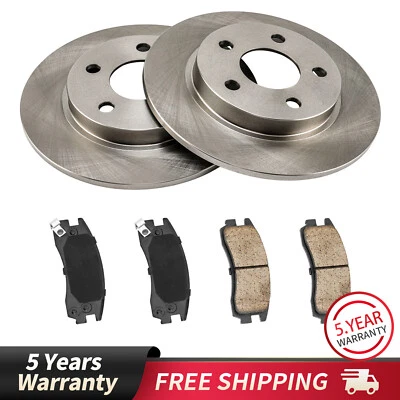 Rotores traseros y pastillas de freno de cerámica para Buick Lesabre Pontiac Bonneville 2000-2005 Foto 1 de 4