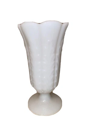 Jarrón de vidrio esmerilado estilo Art Deco vintage E.O.BRODY CO Acanthus 9" M5200 Cleveland Foto 1 de 3