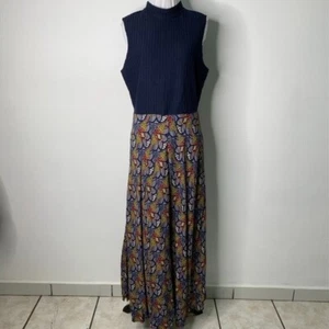 Anthropologie Tiny Womens Floral Multicolor Boho Sleeveless Maxi Dress Size L - Picture 1 of 12