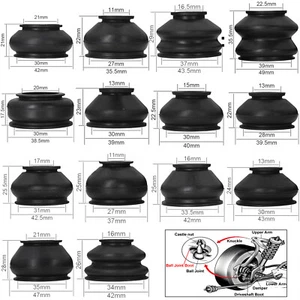 14x Gummi Kugelgelenk Spurstangen köpfe Staubkappe Lenkstange Staubschutzhaube - Bild 1 von 4
