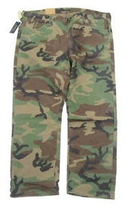 Polo Ralph Lauren Big & Tall Green Camo Hampton Relaxed Straight Stretch Jeans - Picture 1 of 5