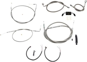 Kit completo de cables de acero inoxidable LA Choppers para manillar Mini Ape (LA-8321KT2-08) - Imagen 1 de 1