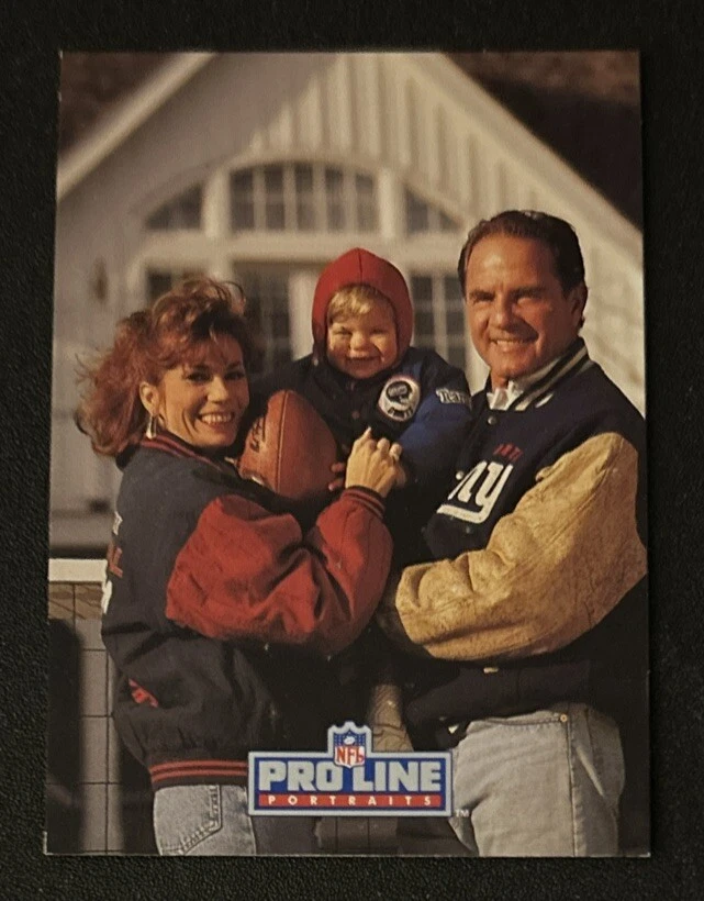 1992 Pro Line Portraits Frank & Kathie Lee Gifford Family Collectible #5 Giants - Image 1 of 2