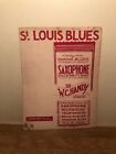 St. Louis Blues by W.C. Handy 1914 Sheet Music Saxaphone