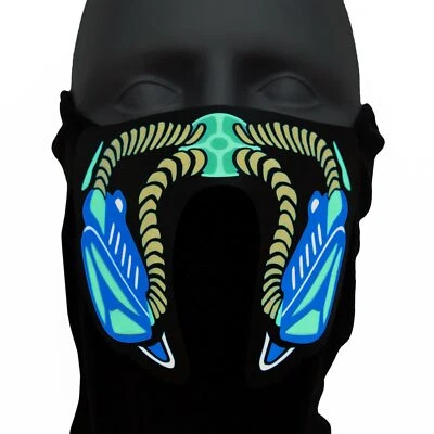 Leuchtende Maske Partymaske Raver Club Mottoparty Sci-Fi-Serien Halloweenmasken - Bild 1 von 4