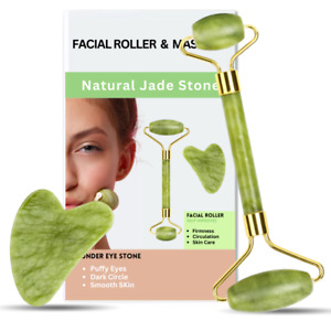 Jade Face Massagers Roller Beauty Tool Facial Eye Neck Body Anti Ageing Therapy