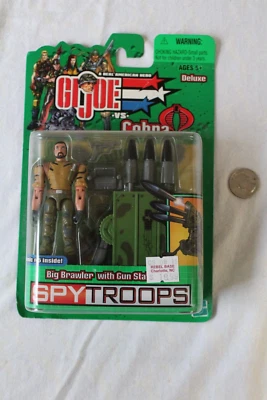 2003 GI Joe vs Cobra Spy Troops Big Brawler с Gun Station Deluxe Набор Фигурок - Изображение 1 из 4