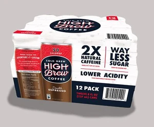 High Brew Double Espresso Club pack, 8 fl oz, 12 pack - Picture 1 of 1