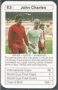 BOBBY CHARLTON'S WORLD CUP ACES-1977-78-E3-LEEDS-JUVENTUS-WALES-JOHN CHARLES