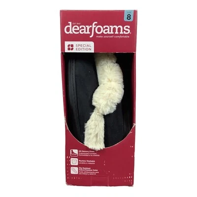 Dearfoam Womens Special Edition Microfiber Suede Clog Black  Colored NIB - Image 1 of 2