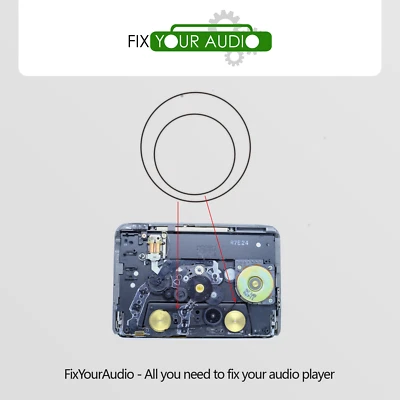1 set of 2 belts for Panasonic RQ-SX60V RQ-SX65F RQ-SX65V RQ-SX67 RQ-SX99 Walkma - Image 1 of 4