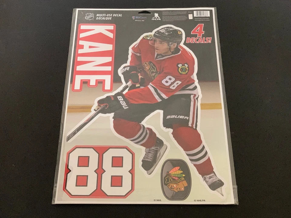 CALCOMANÍAS MULTIUSOS PATRICK KANE CHICAGO BLACKHAWKS 11X17 Foto 1 de 1