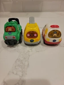 Lot Of 3 VTECH Go Go Smart Wheels Tow Truck SUV Ambulance Interactive Toys - Picture 1 of 12