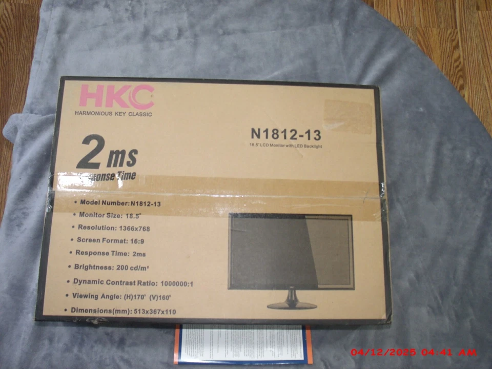 HKC N1812 18.5" Computer Monitor in a open box - Image 1 of 4