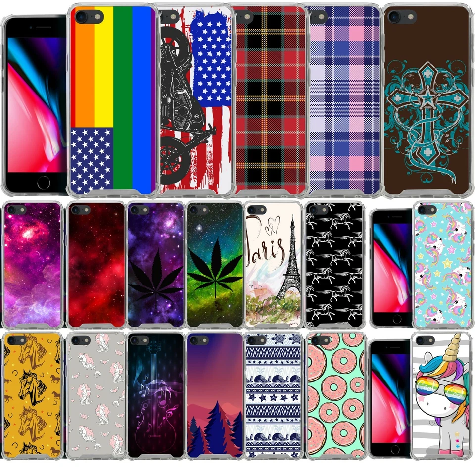 For iPhone 8 Plus / 7 Plus | Slim Cover Clear Bumper Protective Shock TPU Case  - Image 1 of 1