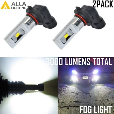 AllaLighting 9006 3000LM LED 6000K White Driving Fog Light Lamp Bulb Replacement - Image 1 of 4