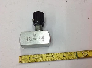 MHA NDRV-DN10-G3/8 1A Durchflussregelventil voller Durchfluss Rücklauf 3/8" BSPP Anschluss. NEU - Bild 1 von 1