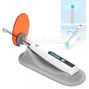 Lámpara de Curado LED Dental Inalámbrica 1s Cure 800-1400mw/cm² Cabezal de Metal 3 Modos - Imagen 1 de 13