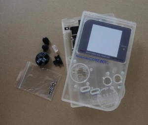 Clear White Crystal Full Housing Shell for Nintendo For Gameboy Classic DMG-01 - Picture 1 of 2