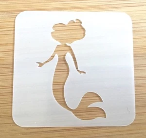 Plantilla de pintura facial reutilizable lavable ariel sirena 190 Mylar 4,5 cm x 4,5ing - Imagen 1 de 1