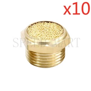 10pcs 1" NPT Sintered Bronze Brass Pneumatic Valve Sound Noise Muffler Silencer - Picture 1 of 4