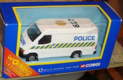 FORD TRANSIT POLICE VAN  - CORGI WORKING FEATURES c1999 - CORGI - 58114 - Image 1 of 4