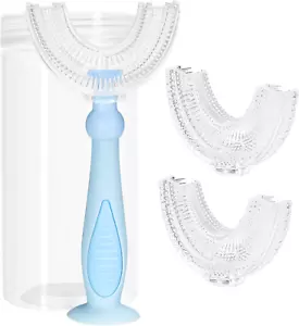 U Shaped Toothbrush Kids,Children Tooth Brush with Replaceable Soft Food Grade S - Picture 1 of 6