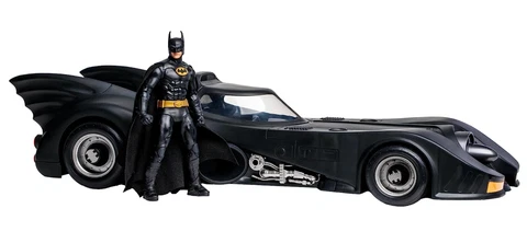 McFarlane Toys DC Multiverse Batman Batmobile 1989 Gold Label 2pk Amazon Presale Cover