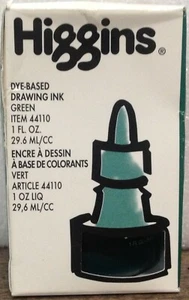 Higgins Drawing Ink Green Item # 44110 - Picture 1 of 1