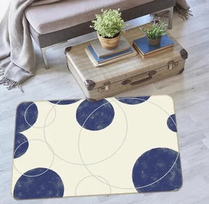 3D Blue Circle 629 Non Slip Rug Mat Room Mat Elegant Photo Carpet Coco - Picture 1 of 4