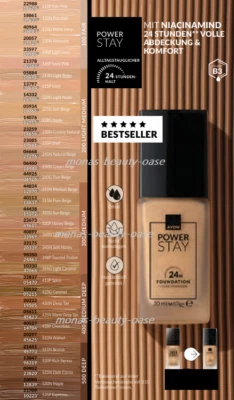 Avon POWER STAY Langanhaltende flüssige 24 H Foundation Niacinamide  228G Nude - Bild 1 von 4