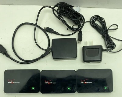 Лот из 3 беспроводных устройств точек доступа Verizon MIFI 2200 + USB-зарядные устройства - Изображение 1 из 4