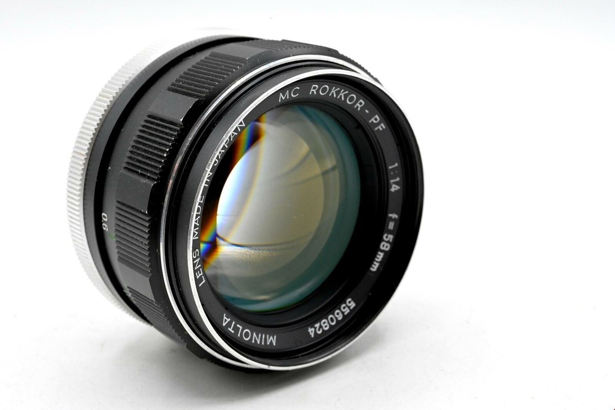 Minolta Rokkor PF 58mm Focal f/1.4 Camera Lenses for sale | eBay Minolta Rokkor PF 58mm Focal f/1.4 Camera Lenses for sale | eBay