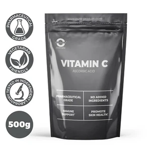 500g ASCORBIC ACID PURE VITAMIN C BEST AVAILABLE QUALITY NON GMO - Picture 1 of 5