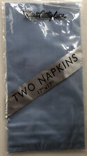 SET OF 4 TOWN AND COUNTRY LIGHT BLUE COLOR LINEN CLOTH NAPKINS 17” SQUARE NEW