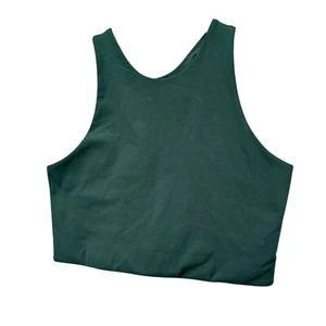 Girlfriend Collective Dylan Tank Bra Womens Dark Green Racerback Pullover Sz XL - Picture 1 of 7